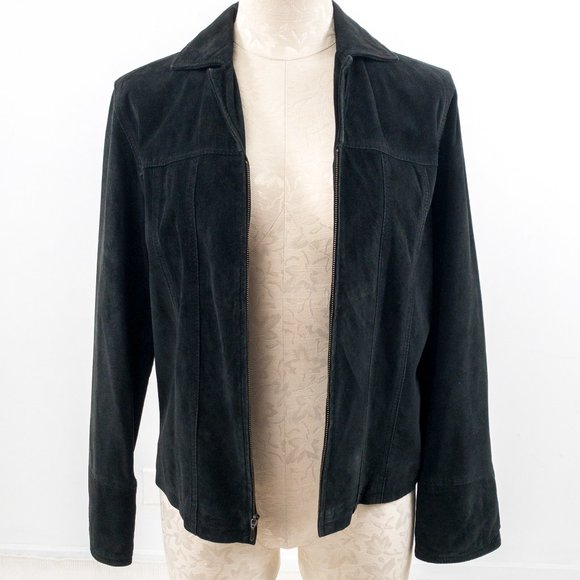 Vintage Pendleton S Suede Leather Jacket Vintage Black - Picture 7 of 11